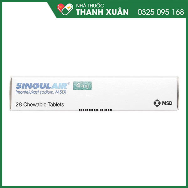 Singulair 4mg trị hen phế quản mạn tính